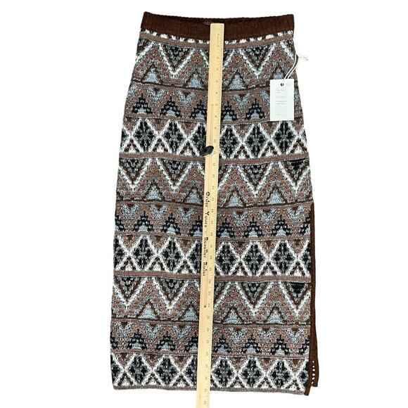 Mother Brown Midnight Walk Lone Star Halter Crop Top Sweater Skirt Set S NEW Tag - Picture 6 of 16